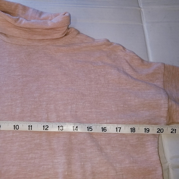 🌸 Madewell | Pink‎ Cotton Slub Turtleneck XS - Picture 10 of 11